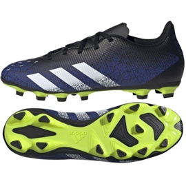 Adidas Predator Freak.4 FxG M FY0625 fotbollsskor vit, svart, kunglig svart