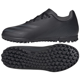 Adidas X Ghosted.4 Tf Jr FX9475 fotbollsskor svart svart