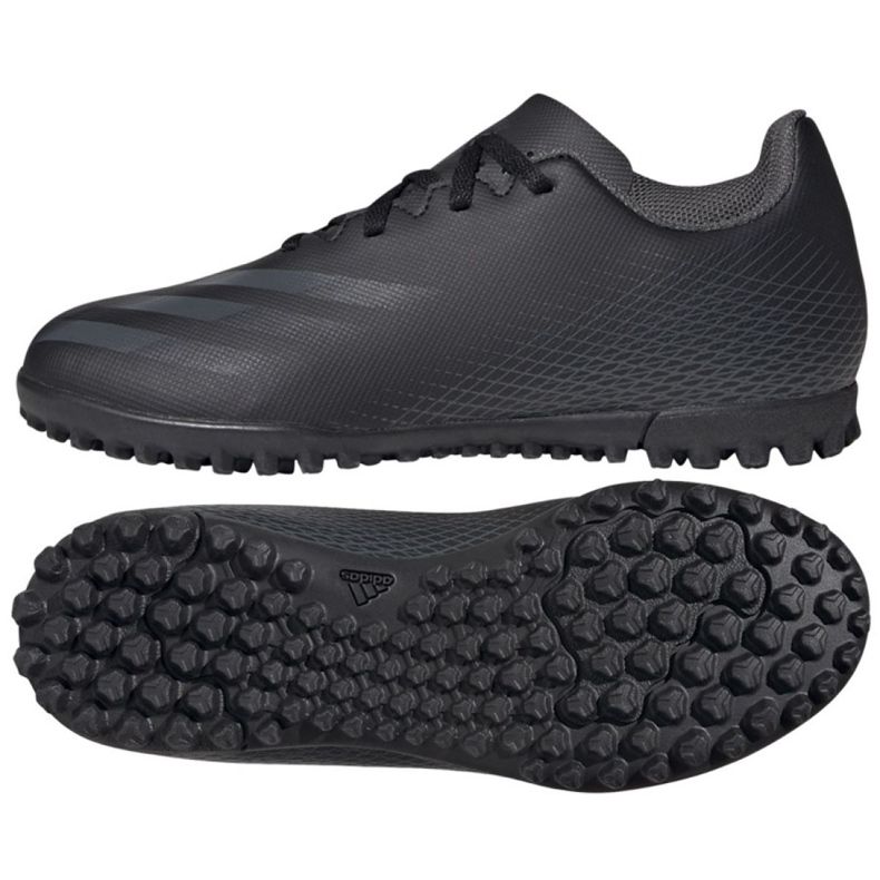 Adidas X Ghosted.4 Tf Jr FX9475 fotbollsskor svart svart