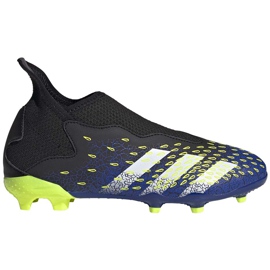 Fotbollsskor adidas Predator Freak.3 Ll Fg svart-grön-marinblå Junior FY0618