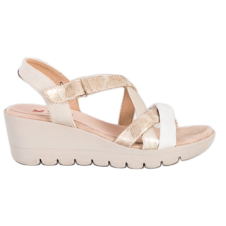 Kylie Lätta sandaler med kardborreband brun mångfärgad