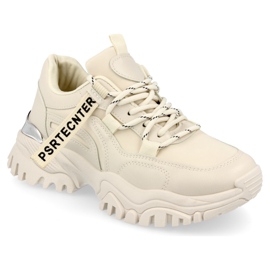 PS1 Damskor på en massiv sula Beige Chunky