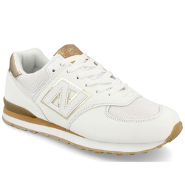 Kvinnors sportskor Sneakers White and Gold Last Minute vit gyllene