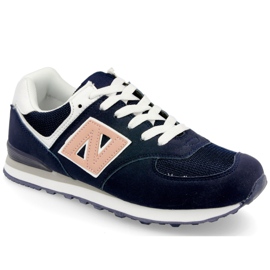 Kvinnors sportskor Sneakers Navy Last Minute vit marinblå rosa