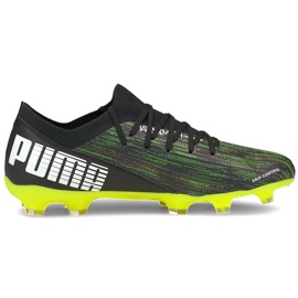 Puma Ultra 3.2 Fg Ag fotbollsskor svartgröna 106300 02