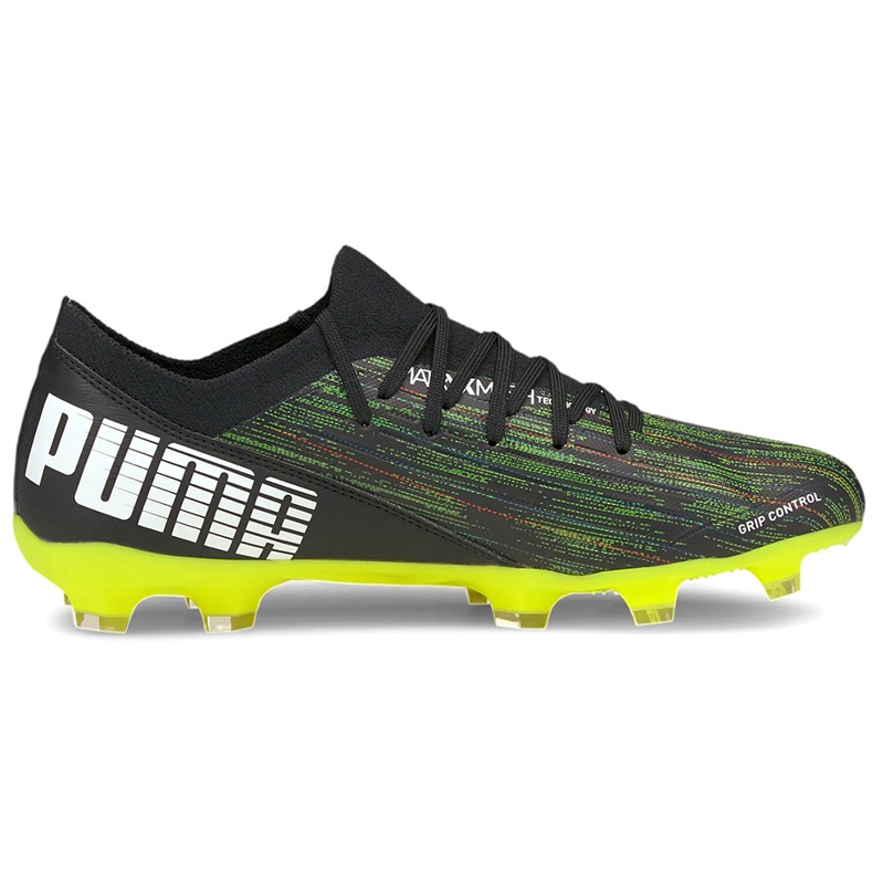 Puma Ultra 3.2 Fg Ag fotbollsskor svartgröna 106300 02