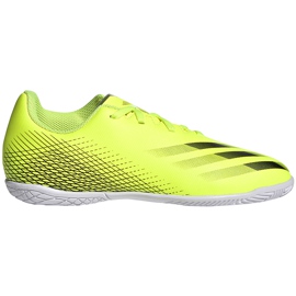 Adidas X Ghosted.4 In Junior fotbollsskor gul-svart-vit FW6923