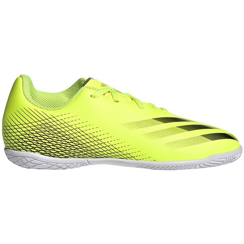 Adidas X Ghosted.4 In Junior fotbollsskor gul-svart-vit FW6923