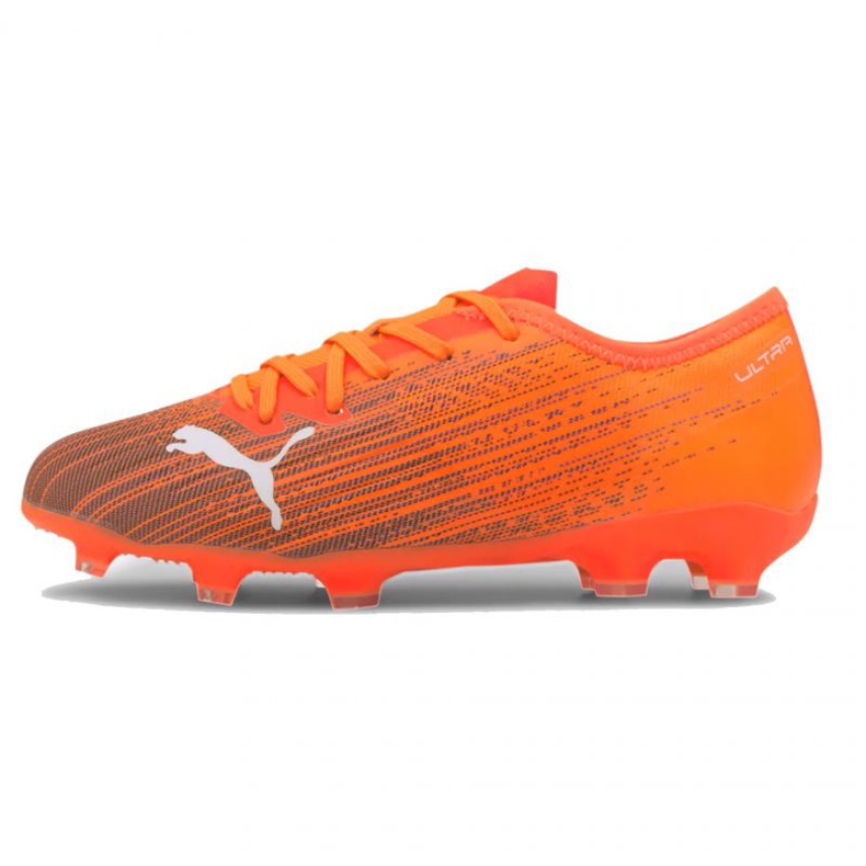 Fotbollsskor Puma Ultra 1.1 Fg Ag Jr 106097 01 mångfärgad apelsiner och röda
