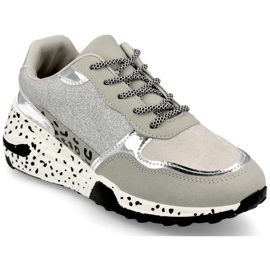 PS1 Dam Wedge Sneakers Silver Avery grå mångfärgad