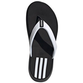 Adidas Women's Comfort Flip Flop vita och svarta EG2065 tofflor
