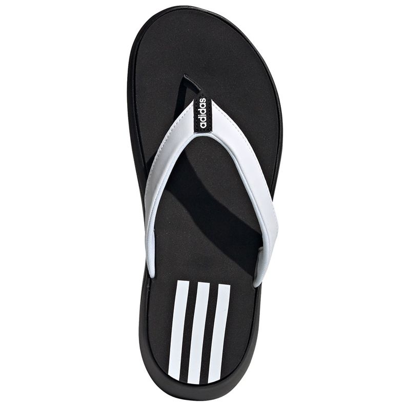 Adidas Women's Comfort Flip Flop vita och svarta EG2065 tofflor