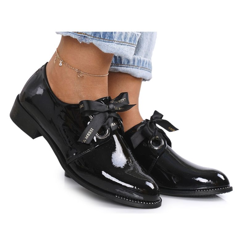 Lackerade skor för kvinnor Laura Messi 2044 Svart