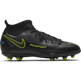 Nike Phantom Gt Club Df FG / MG Junior CW6727 090 fotbollsskor svart svart