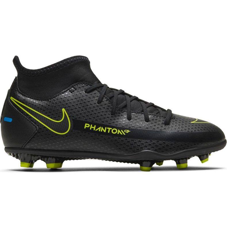 Nike Phantom Gt Club Df FG / MG Junior CW6727 090 fotbollsskor svart svart
