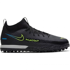 Nike Phantom Gt Academy Df Tf Jr CW6695-090 fotbollsskor svart svart