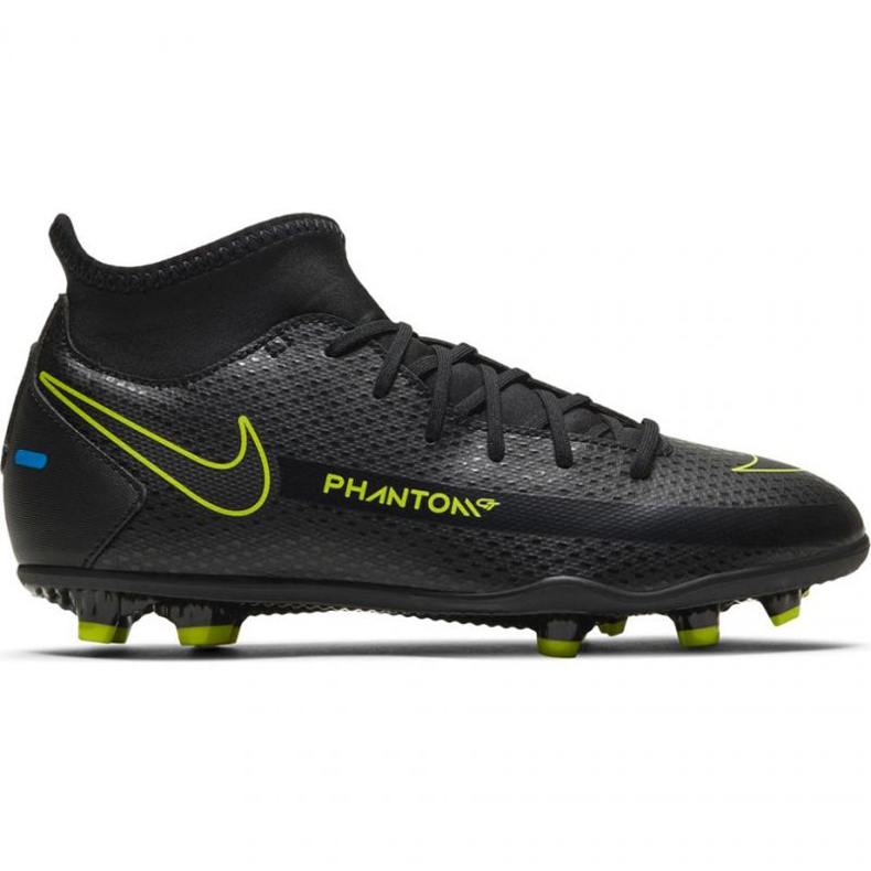 Nike Phantom Gt Club Df FG / MG Jr CW6727-090 fotbollsskor svart svart