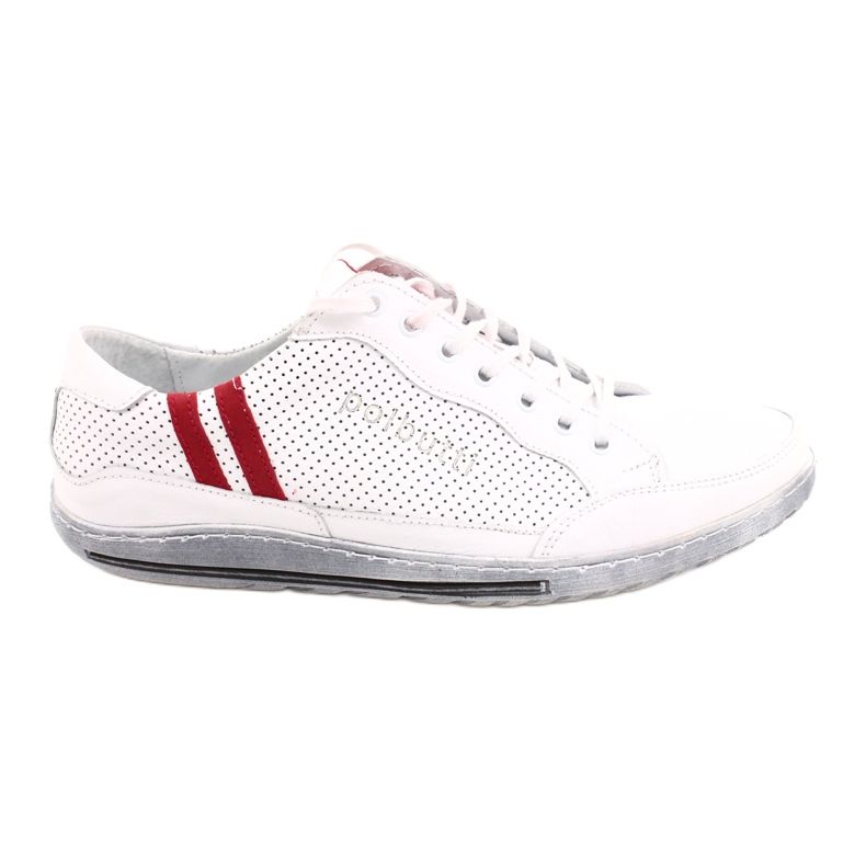 Polbut JOK31 vita vardagskor röd