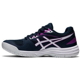 Asics Upcourt 4 W 1072A055 401 volleybollskor svart marinblå