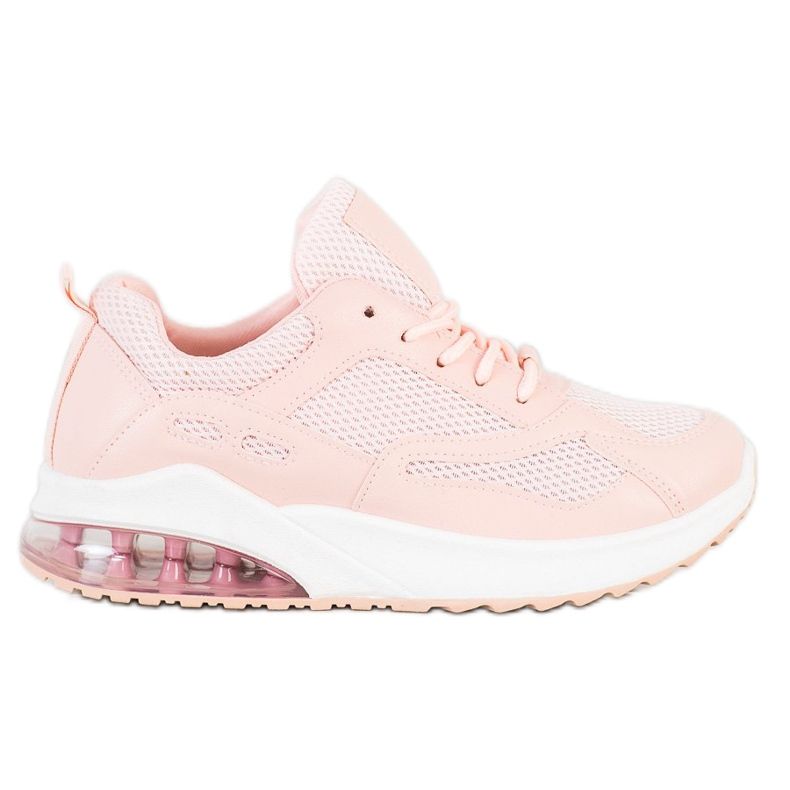 SHELOVET Pulver sneakers med mesh rosa