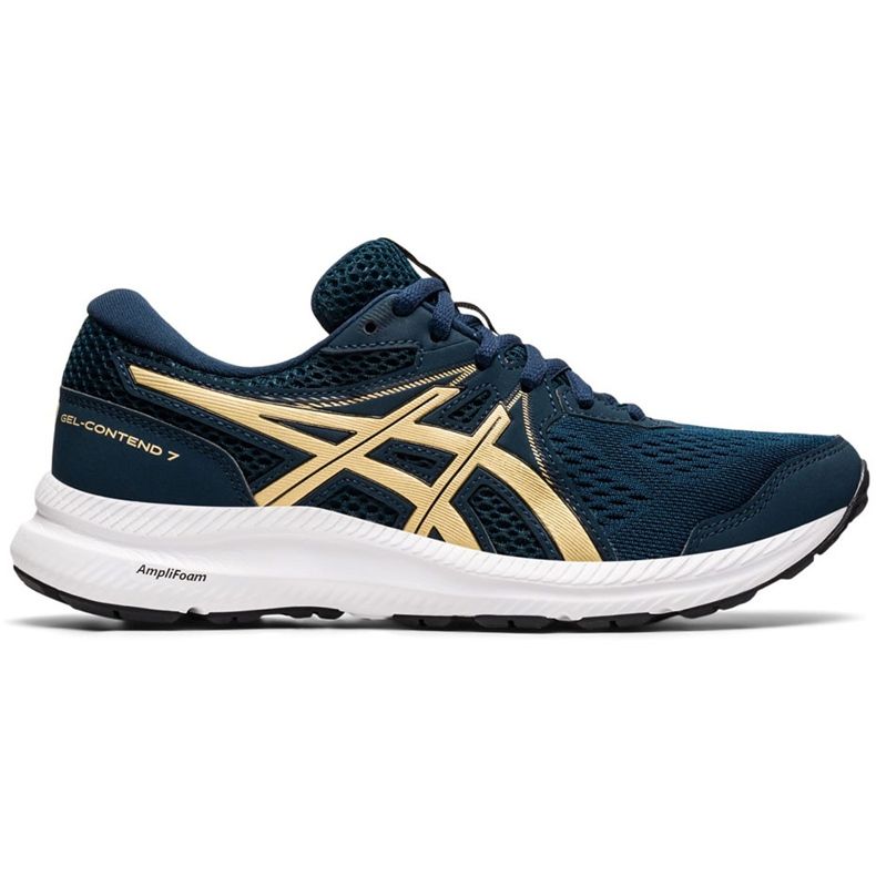 Damskor Asics Gel-Contend 7 marinblå 1012A911 401 gyllene