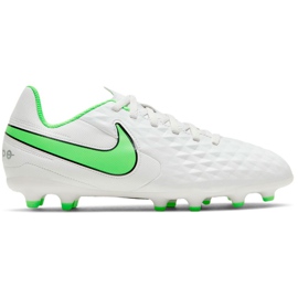 Nike Tiempo Legend 8 Club FG / MG Junior vita fotbollsskor AT5881 030