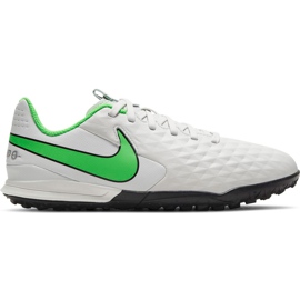 Nike Tiempo Legend 8 Tf Academy Junior AT5736 030 fotbollsskor vit vit