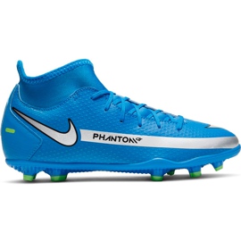 Nike Phantom Gt Club Df FG / MG Junior CW6727 400 fotbollsskor blå blå