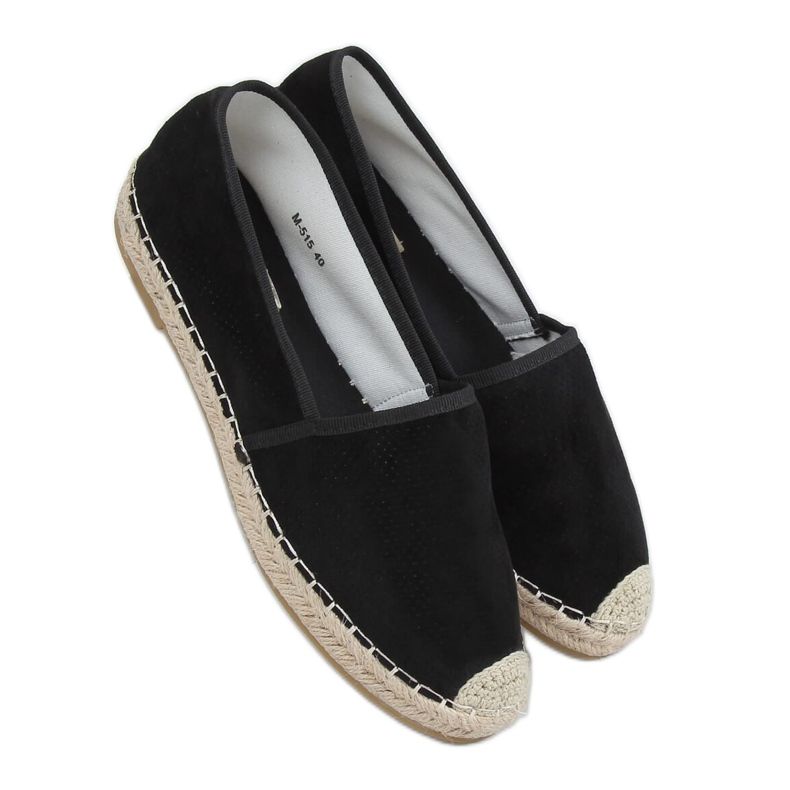 Svarta damas espadriller M-515 Svart