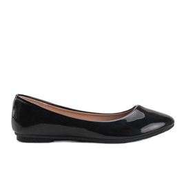 Svartlackerade Indien ballerinor