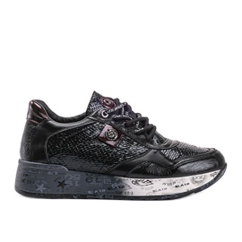 Svarta Ayanna wedge sneakers