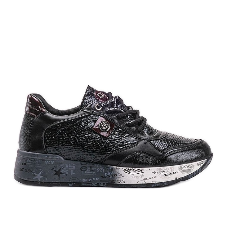 Svarta Ayanna wedge sneakers