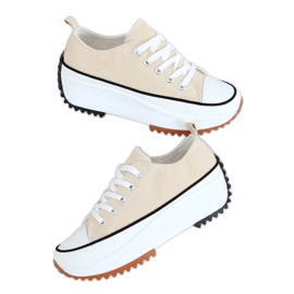 Designer sneakers beige VL137P Beige sula