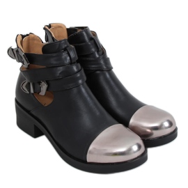 Svarta 9100 Svartklippta stövlar