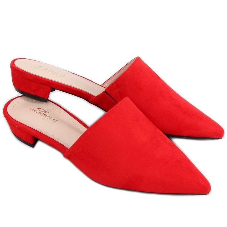 Röda mandeltofflor MM-799 Röd