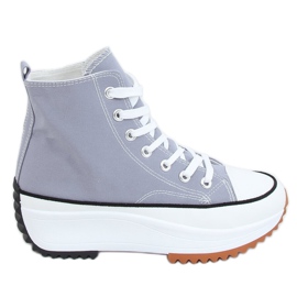 Designer sneakers med blå VL135P L.BLUE sula