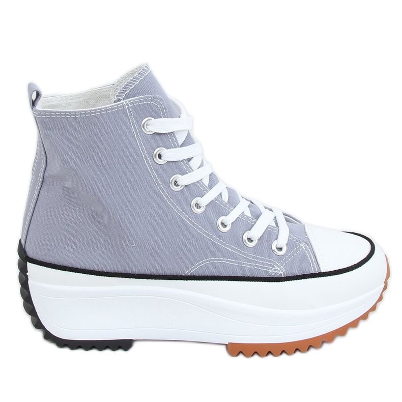 Designer sneakers med blå VL135P L.BLUE sula