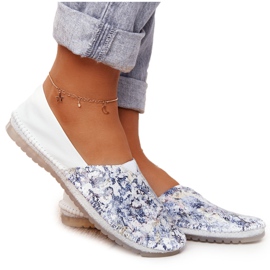 Dam läder Maciejka Ballerinas Vit 01930-85 mångfärgad