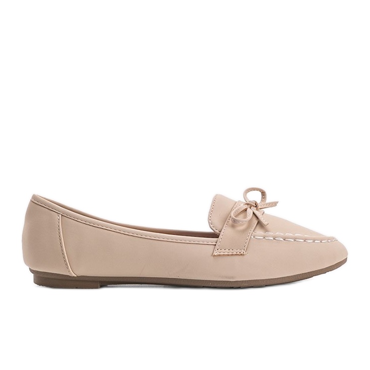 Lena beige mocka loafers