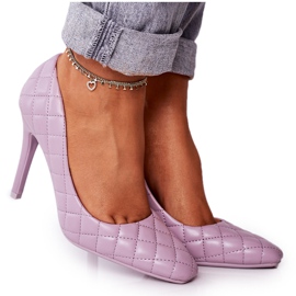 PS1 Elegant Violet Quiltad Stilettos Rosanna purpur
