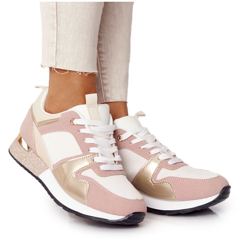 Kvinnors sportskor Sneakers Beige med Brocade Belinda mångfärgad