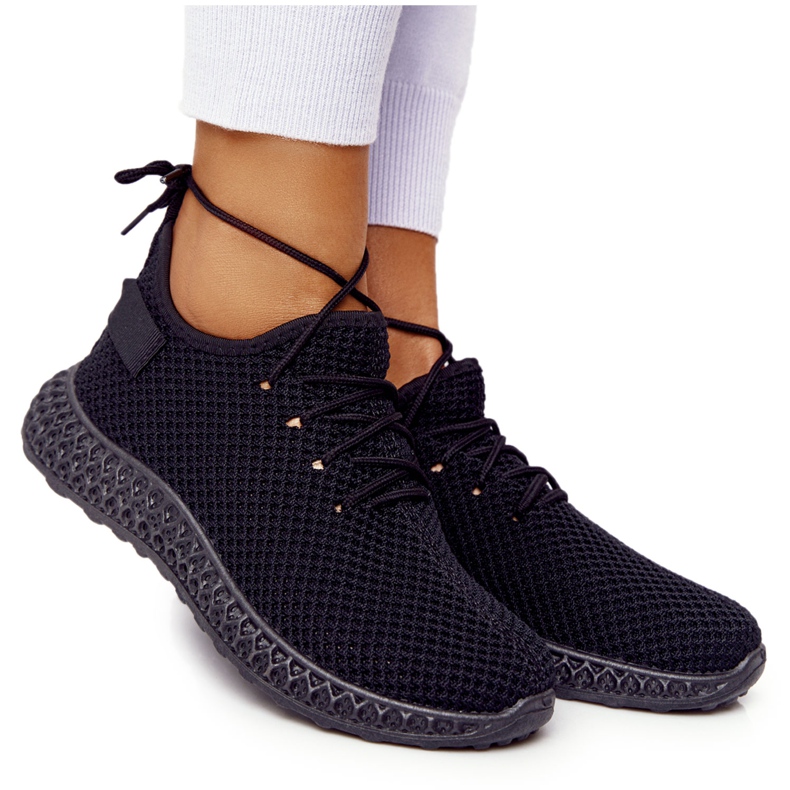 PS1 Kvinnors sportskor Slip-on Black Run Away svart