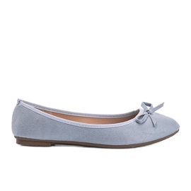 Angelina blå ballerina med rosett