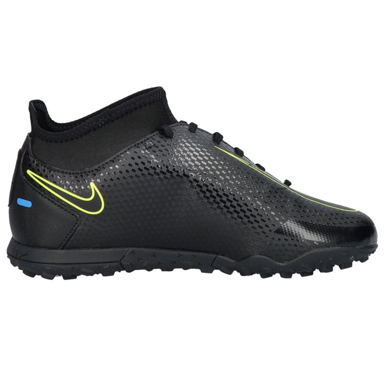 Nike Phantom Gt Club Df Tf Junior CW6729 090 fotbollsskor svart svart