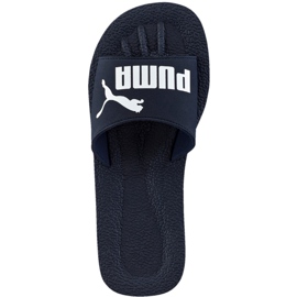 Puma Purecat tofflor marinblå vita 360262 02