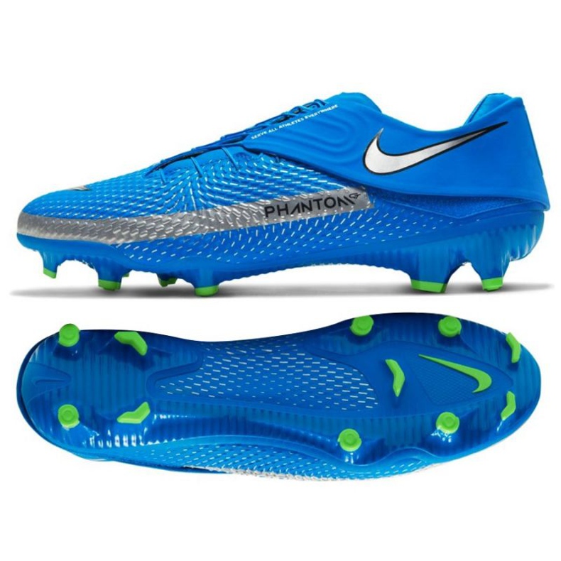 Nike Phantom Gt Academy Flyease Mg M DA2835 400 fotbollsskor blå blå