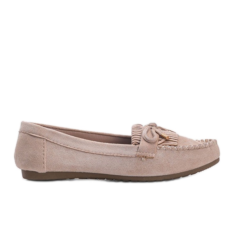 Kira beige eko-mocka loafers