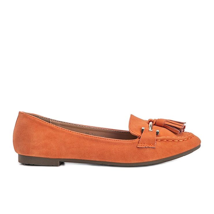 Orange fransade Ana loafers