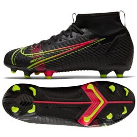 Nike Mercurial Superfly 8 Academy Mg Jr CV1127 090 fotbollsskor svart svart