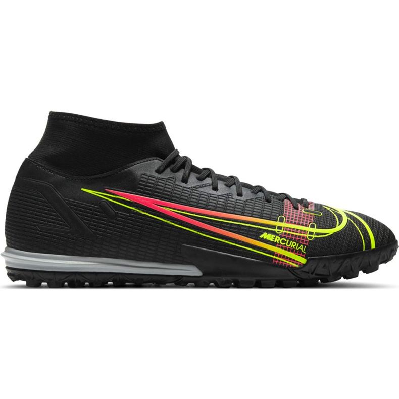 Nike Mercurial Superfly 8 Academy Tf CV0953 090 fotbollsskor svart svart